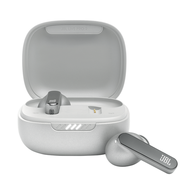 JBL Live Pro 2 TWS - Silver - True wireless Noise Cancelling earbuds - Hero image number null